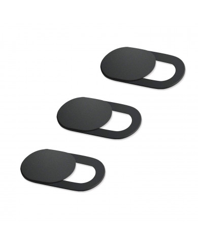 Κάλυμμα κάμερας universal, 3τμχ, μαύρο