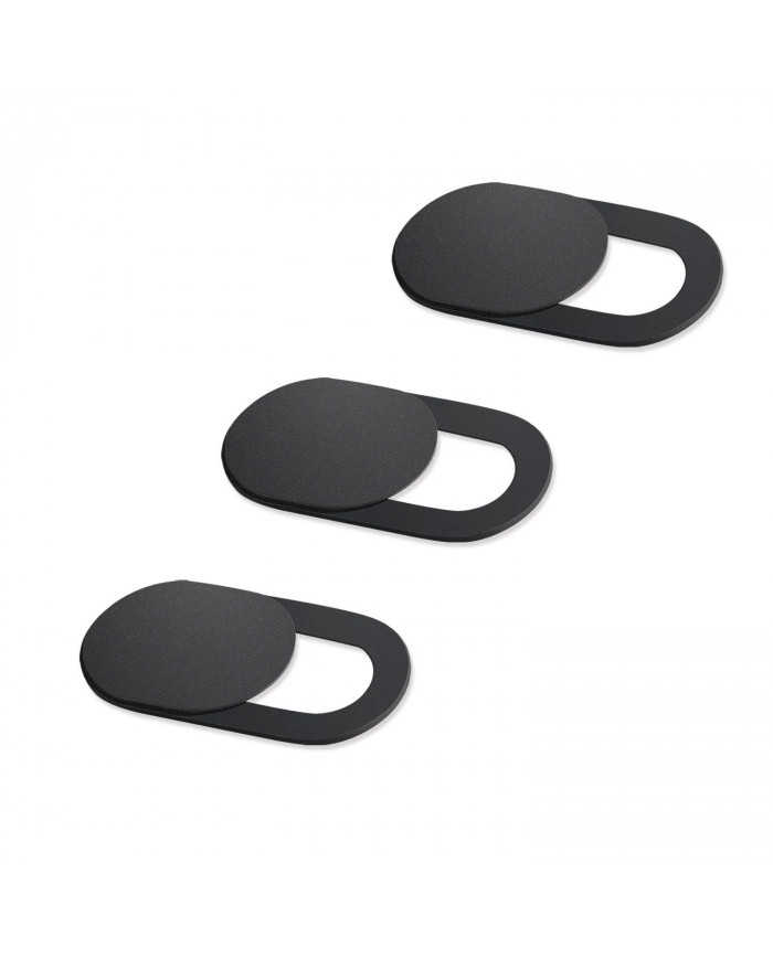 Κάλυμμα κάμερας universal, 3τμχ, μαύρο