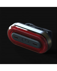 πίσθιος φωτισμός ποδηλάτου , επαναφορτιζόμενο, 400mAh, μαύρο