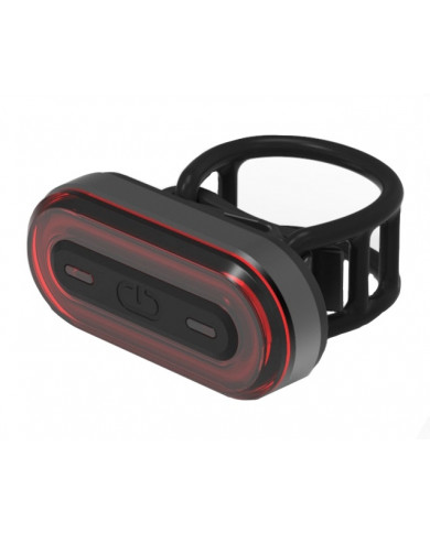 πίσθιος φωτισμός ποδηλάτου , επαναφορτιζόμενο, 400mAh, μαύρο