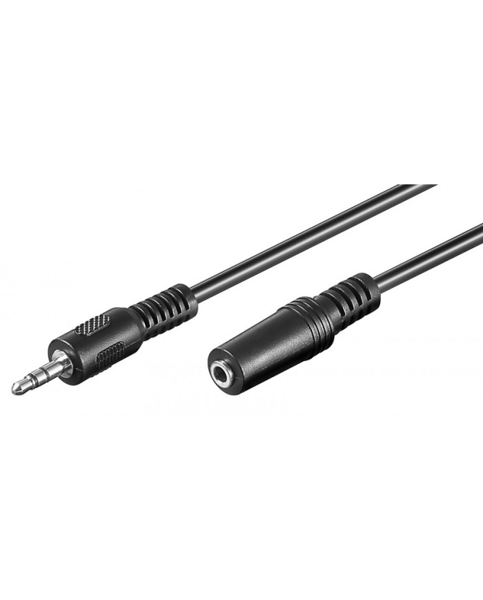 GOOBAY προέκταση καλωδίου ήχου 3.5mm , 3 pin stereo, 5m, μαύρο