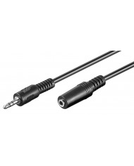 GOOBAY προέκταση καλωδίου ήχου 3.5mm , 3 pin stereo, 5m, μαύρο