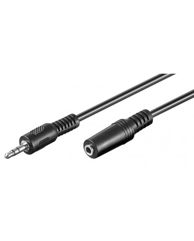 GOOBAY προέκταση καλωδίου ήχου 3.5mm , 3 pin, 3m, μαύρο GOOBAY προέκταση καλωδίου ήχου 3.5mm , 3 pin, 3m, μαύρο