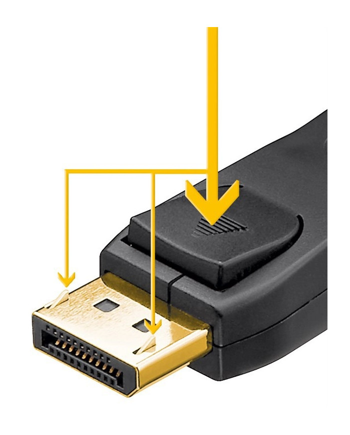 GOOBAY καλώδιο DisplayPort 1.2 , gold-plated, 4K, 3D, 1m, μαύρο