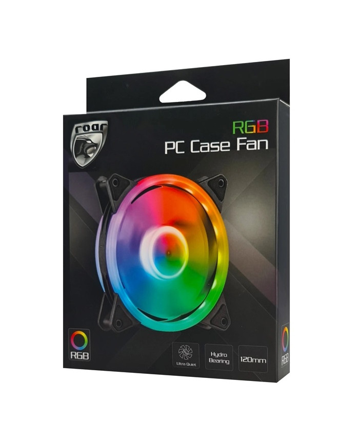 ROAR LED ανεμιστήρας , 120mm, 4pin & 3pin, dual ring RGB