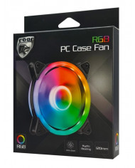 ROAR LED ανεμιστήρας , 120mm, 4pin & 3pin, dual ring RGB