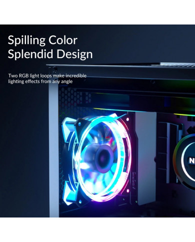 ORICO LED ανεμιστήρας , 120mm, 6pin, dual ring RGB