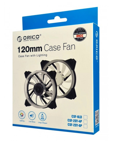 ORICO LED ανεμιστήρας , 120mm, 6pin, dual ring RGB ORICO LED ανεμιστήρας , 120mm, 6pin, dual ring RGB