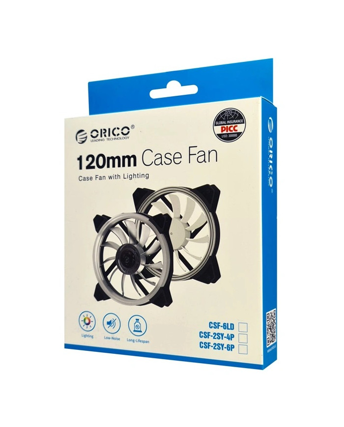 ORICO LED ανεμιστήρας , 120mm, 6pin, dual ring RGB
