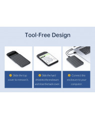 ORICO εξωτερική θήκη για 2.5" HDD , USB 3.0, 5Gbps, 4TB, λευκή