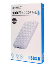 ORICO εξωτερική θήκη για 2.5" HDD , USB 3.0, 5Gbps, 4TB, λευκή