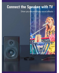 CABLETIME καλώδιο Toslink , gold plated, OD 4.0mm, 3m, μαύρο