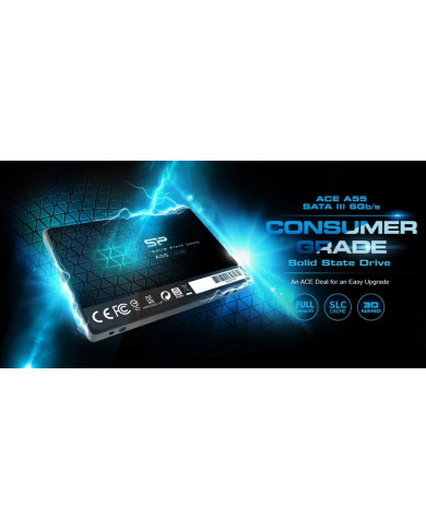 SILICON POWER SSD A55 128GB, 2.5", SATA III, 550-420MB/s 7mm, TLC SILICON POWER SSD A55 128GB, 2.5", SATA III, 550-420MB/s 7mm, TLC