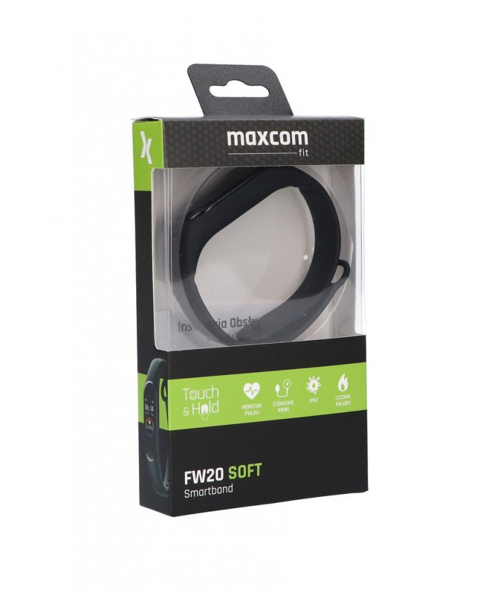 Maxcom Smartband FW20 Soft Μαύρο IP67 Silicon Band