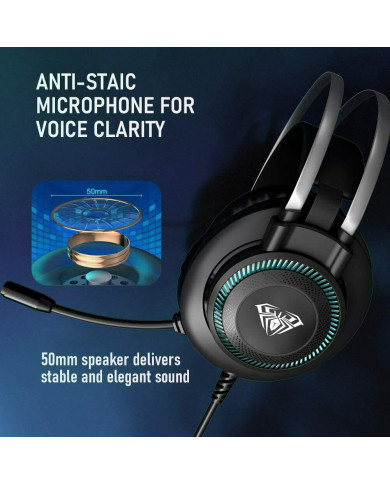 Aula S601USB Over Ear Gaming Headset (3.5mm / USB)