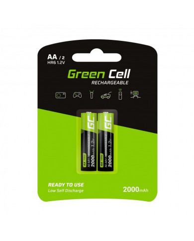 Μπαταρία Επαναφορτιζόμενη Green Cell GR06 HR6 2000 mAh size AA 1.2V Τεμ. 2 Μπαταρία Επαναφορτιζόμενη Green Cell GR06 HR6 2000 mAh size AA 1.2V Τεμ. 2