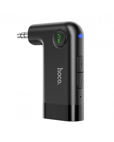Wireless Transmitter Hoco E53 Dawn sound V.5.0 με Σύνδεση 3.5mm για Κλήσεις και Ακρόαση Μουσικής Μαύρο