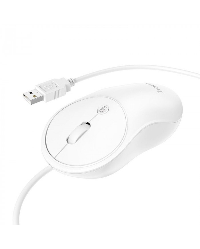 Ενσύρματο Ποντίκι Hoco GM13 Esteem 1600 DPI 3 Πλήκτρων Λευκό