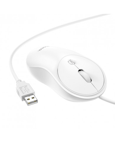 Ενσύρματο Ποντίκι Hoco GM13 Esteem 1600 DPI 3 Πλήκτρων Λευκό