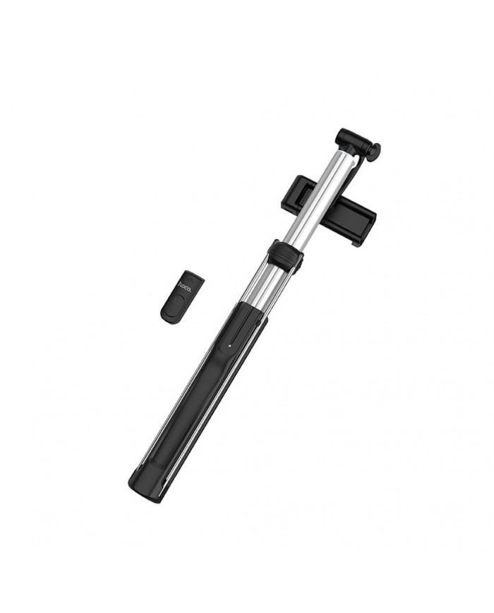 Selfie Stick Hoco K10B Magnificent Wireless Πτυσσόμενο Μαύρο 68cm