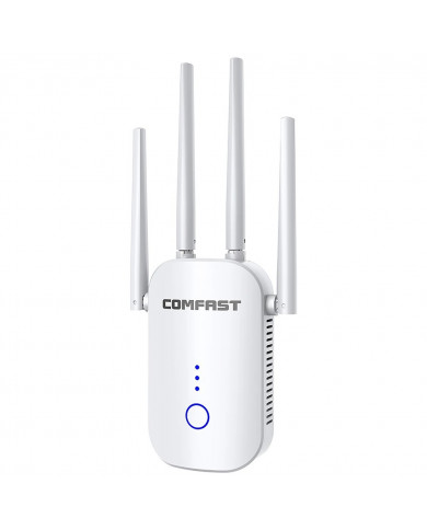 Wifi Repeater / Extender Dual Band Hi-Speed Comfast CF-WR758AC V2 1200Mbps Τετραπλής Κεραίας. Με Ευρωπαϊκή & UK πρίζα Wifi Repeater / Extender Dual Band Hi-Speed Comfast CF-WR758AC V2 1200Mbps Τετραπλής Κεραίας. Με Ευρωπαϊκή & UK πρίζα