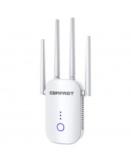 Wifi Repeater / Extender Dual Band Hi-Speed Comfast CF-WR758AC V2 1200Mbps Τετραπλής Κεραίας. Με Ευρωπαϊκή & UK πρίζα Wifi Repeater / Extender Dual Band Hi-Speed Comfast CF-WR758AC V2 1200Mbps Τετραπλής Κεραίας. Με Ευρωπαϊκή & UK πρίζα