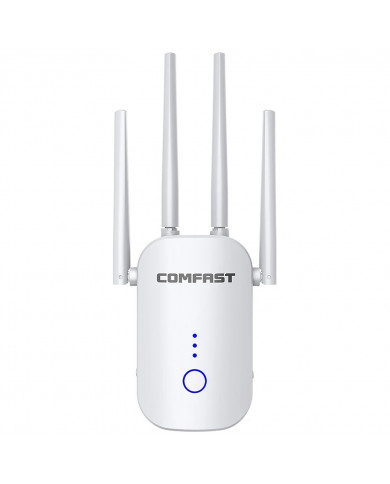 Wifi Repeater / Extender Dual Band Hi-Speed Comfast CF-WR758AC V2 1200Mbps Τετραπλής Κεραίας. Με Ευρωπαϊκή & UK πρίζα Wifi Repeater / Extender Dual Band Hi-Speed Comfast CF-WR758AC V2 1200Mbps Τετραπλής Κεραίας. Με Ευρωπαϊκή & UK πρίζα
