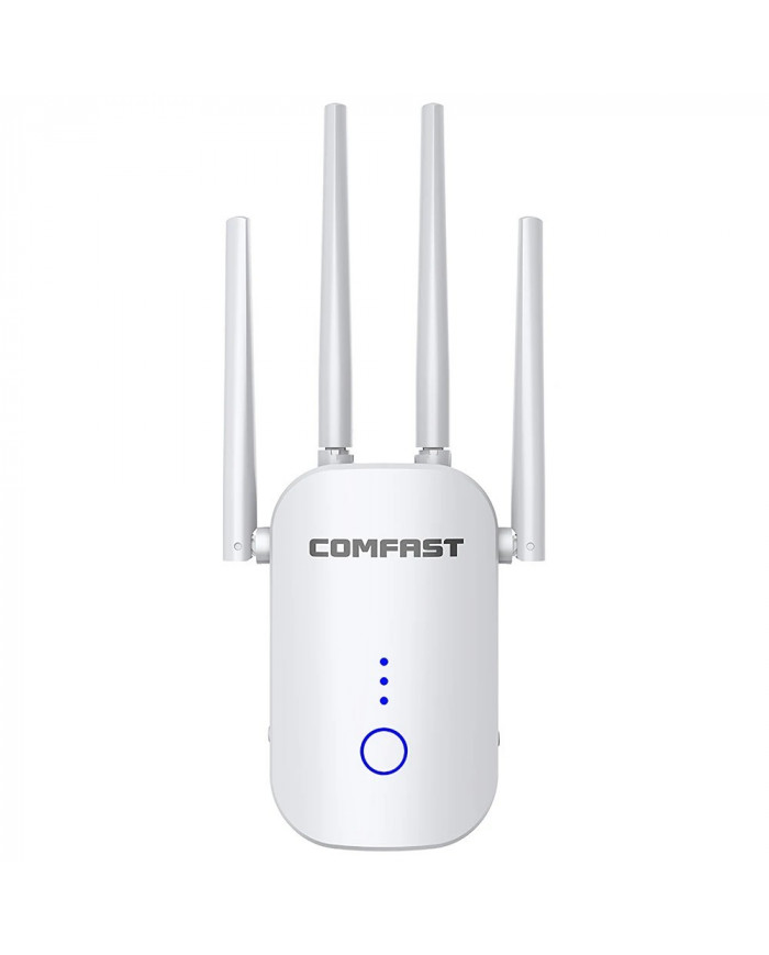 Wifi Repeater / Extender Dual Band Hi-Speed Comfast CF-WR758AC V2 1200Mbps Τετραπλής Κεραίας. Με Ευρωπαϊκή & UK πρίζα Wifi Repeater / Extender Dual Band Hi-Speed Comfast CF-WR758AC V2 1200Mbps Τετραπλής Κεραίας. Με Ευρωπαϊκή & UK πρίζα