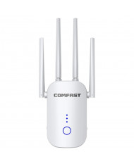 Wifi Repeater / Extender Dual Band Hi-Speed Comfast CF-WR758AC V2 1200Mbps Τετραπλής Κεραίας. Με Ευρωπαϊκή & UK πρίζα Wifi Repeater / Extender Dual Band Hi-Speed Comfast CF-WR758AC V2 1200Mbps Τετραπλής Κεραίας. Με Ευρωπαϊκή & UK πρίζα