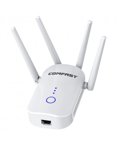 Wifi Repeater / Extender Dual Band Hi-Speed Comfast CF-WR758AC V2 1200Mbps Τετραπλής Κεραίας. Με Ευρωπαϊκή & UK πρίζα Wifi Repeater / Extender Dual Band Hi-Speed Comfast CF-WR758AC V2 1200Mbps Τετραπλής Κεραίας. Με Ευρωπαϊκή & UK πρίζα