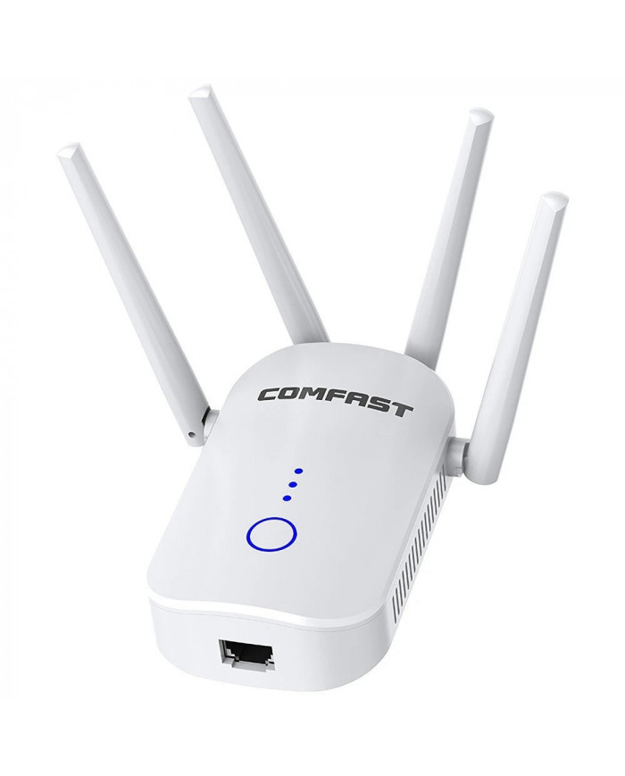 Wifi Repeater / Extender Dual Band Hi-Speed Comfast CF-WR758AC V2 1200Mbps Τετραπλής Κεραίας. Με Ευρωπαϊκή & UK πρίζα Wifi Repeater / Extender Dual Band Hi-Speed Comfast CF-WR758AC V2 1200Mbps Τετραπλής Κεραίας. Με Ευρωπαϊκή & UK πρίζα