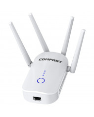 Wifi Repeater / Extender Dual Band Hi-Speed Comfast CF-WR758AC V2 1200Mbps Τετραπλής Κεραίας. Με Ευρωπαϊκή & UK πρίζα Wifi Repeater / Extender Dual Band Hi-Speed Comfast CF-WR758AC V2 1200Mbps Τετραπλής Κεραίας. Με Ευρωπαϊκή & UK πρίζα