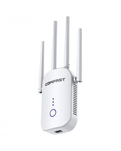 Wifi Repeater / Extender Dual Band Hi-Speed Comfast CF-WR758AC V2 1200Mbps Τετραπλής Κεραίας. Με Ευρωπαϊκή & UK πρίζα Wifi Repeater / Extender Dual Band Hi-Speed Comfast CF-WR758AC V2 1200Mbps Τετραπλής Κεραίας. Με Ευρωπαϊκή & UK πρίζα