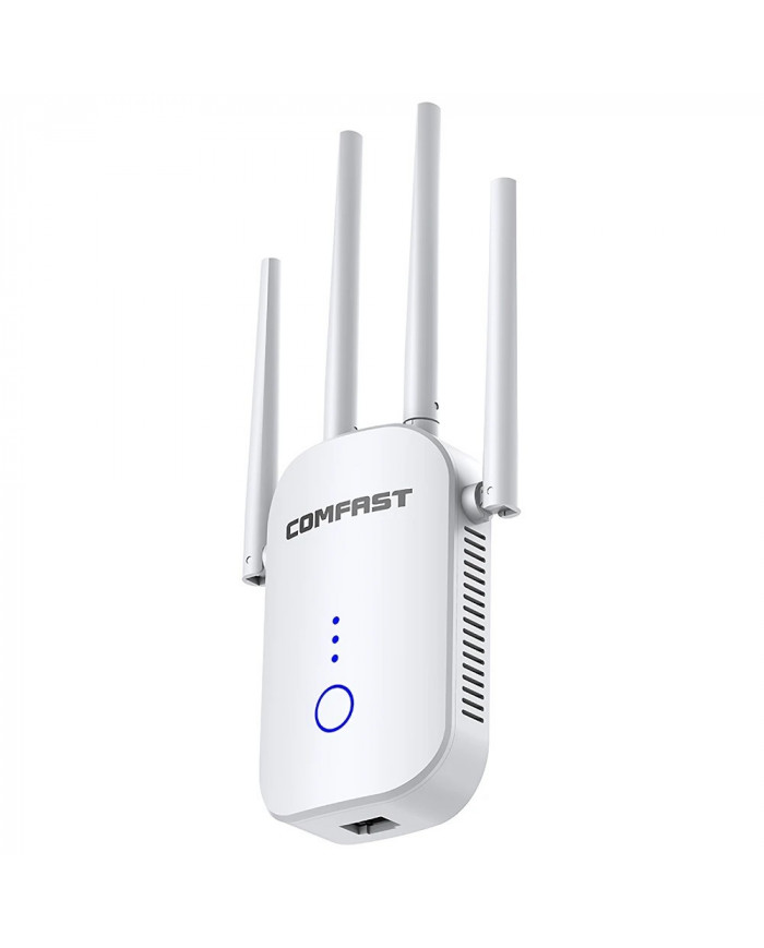Wifi Repeater / Extender Dual Band Hi-Speed Comfast CF-WR758AC V2 1200Mbps Τετραπλής Κεραίας. Με Ευρωπαϊκή & UK πρίζα Wifi Repeater / Extender Dual Band Hi-Speed Comfast CF-WR758AC V2 1200Mbps Τετραπλής Κεραίας. Με Ευρωπαϊκή & UK πρίζα