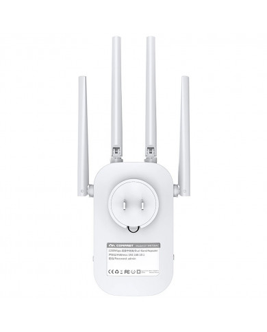 Wifi Repeater / Extender Dual Band Hi-Speed Comfast CF-WR758AC V2 1200Mbps Τετραπλής Κεραίας. Με Ευρωπαϊκή & UK πρίζα Wifi Repeater / Extender Dual Band Hi-Speed Comfast CF-WR758AC V2 1200Mbps Τετραπλής Κεραίας. Με Ευρωπαϊκή & UK πρίζα