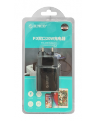 RICO φορτιστής τοίχου , USB-C, PD 20W, μαύρος