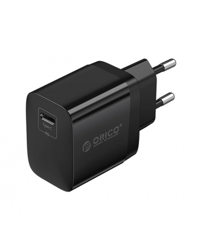 RICO φορτιστής τοίχου , USB-C, PD 20W, μαύρος RICO φορτιστής τοίχου , USB-C, PD 20W, μαύρος