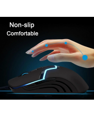 ROAR ενσύρματο gaming ποντίκι , oπτικό, 1600DPI, 4 πλήκτρα, μαύρο