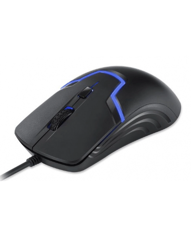 ROAR ενσύρματο gaming ποντίκι , oπτικό, 1600DPI, 4 πλήκτρα, μαύρο