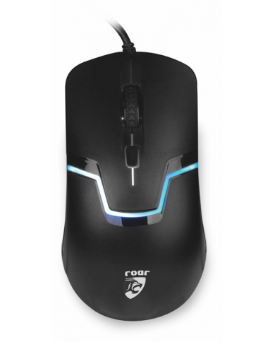 ROAR ενσύρματο gaming ποντίκι , oπτικό, 1600DPI, 4 πλήκτρα, μαύρο