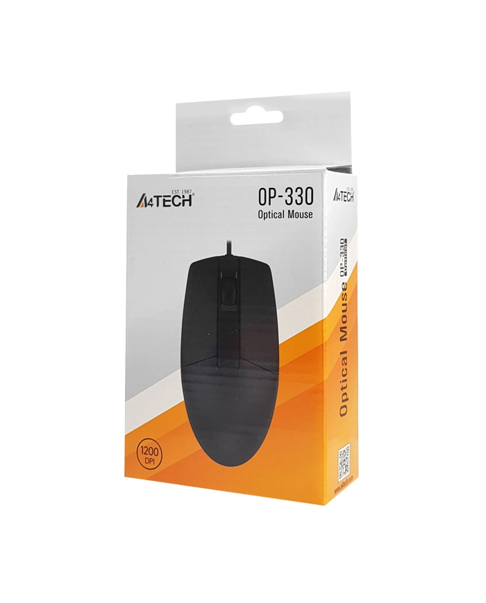 A4TECH ενσύρματο ποντίκι , 1200DPI, 3 πλήκτρα, μαύρο
