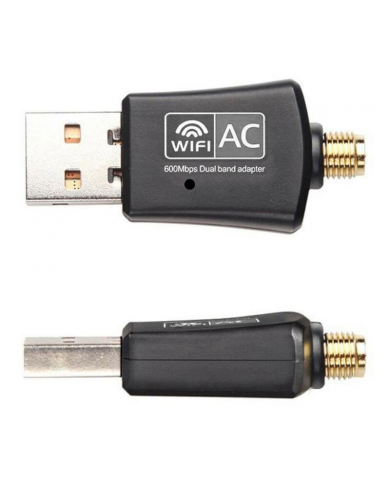 POWERTECH ασύρματος USB αντάπτορας , 600Mbps, 2.4/5GHz