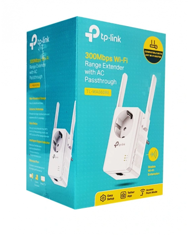 TP-LINK Range Extender TL-WA860RE, Passthrough, 300Mbps, Ver. 6.0 TP-LINK Range Extender TL-WA860RE, Passthrough, 300Mbps, Ver. 6.0