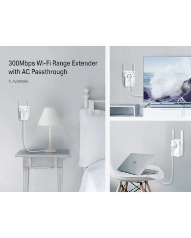 TP-LINK Range Extender TL-WA860RE, Passthrough, 300Mbps, Ver. 6.0