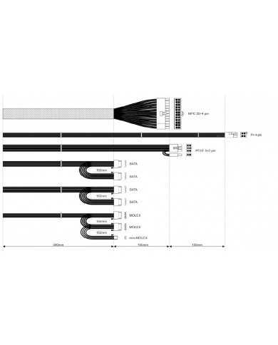 Τροφοδοτικό ATX Akyga AK-B1-600 P4 PCI-E 6+2 pin 4x SATA 2x Molex PPFC FAN 12cm