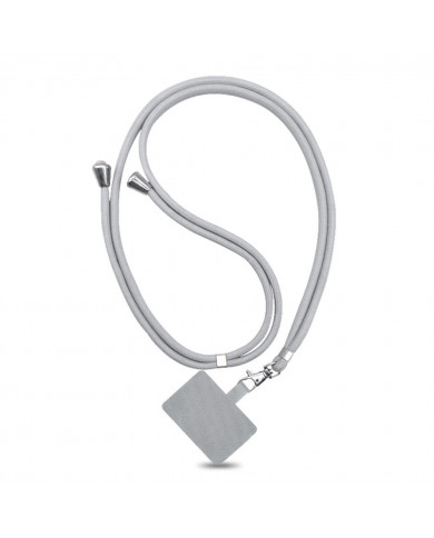 Universal Λουράκι Λαιμού για Θήκη Κινητού Γκρι