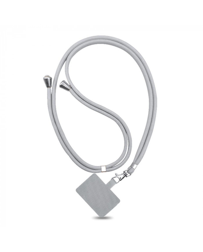 Universal Λουράκι Λαιμού για Θήκη Κινητού Γκρι