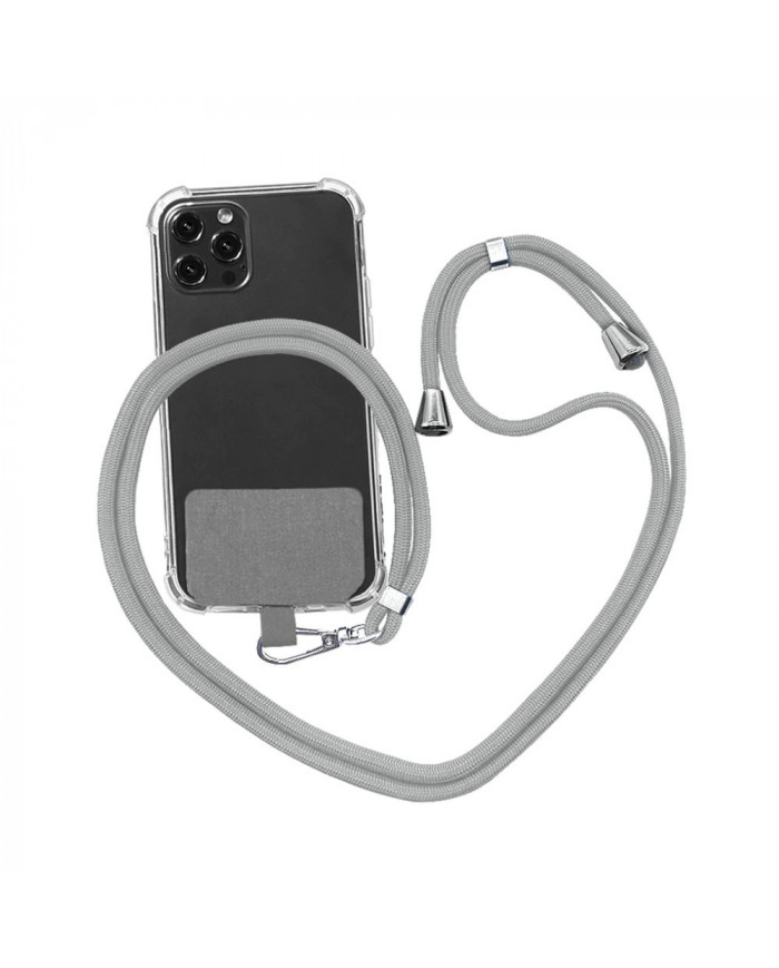 Universal Λουράκι Λαιμού για Θήκη Κινητού Γκρι