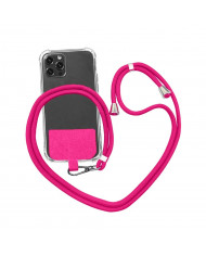 Universal Λουράκι Λαιμού για Θήκη Κινητού Φούξια