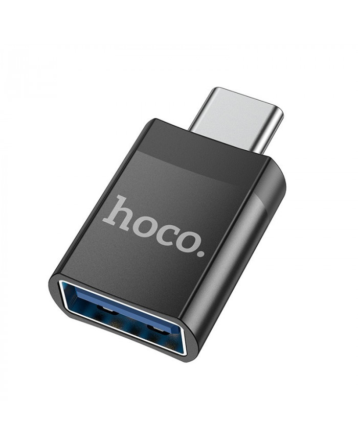 Αντάπτορας Hoco UA17 USB-C σε USB 3.0 με Λειτουργία OTG και Δυνατότητα Φόρτισης 5V / 2A Μαύρο